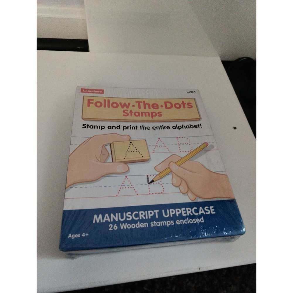 Lakeshore Follow The Dots Manuscript Uppercase Alphabet Learning New Sealed